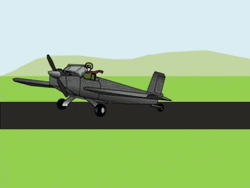 Animated Old Airplane GIF