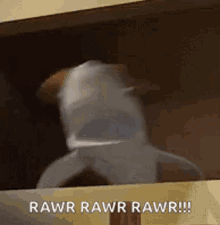 Animated Over Active Shark Rawr GIF