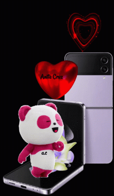Animated Panda Bear With Anita Cruz GIF