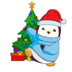Animated Penguin Dancing Noel GIF