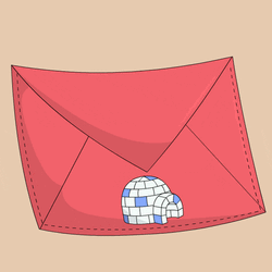 Animated Penguin Greeting Mail GIF