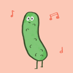 Animated Pickle Vibing