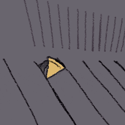 Animated Pizza Rat Rolling Down Stairs GIF