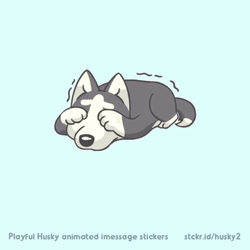 Animated Playful Husk Scared Dog GIF