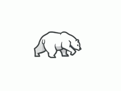 Animated Polar Bear Walking  GIF