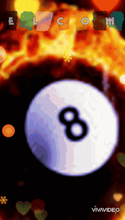 Animated Pool Ball Number 8 GIF