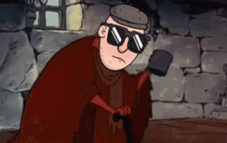 Animated Poor Beggar Man GIF