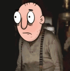 Animated Poor Dude Giving Thumbs Up GIF