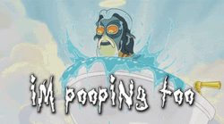 Animated Poseidon Gotta Poop Too GIF