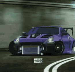 Animated Purple Car Drift Cars GIF