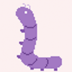 Animated Purple Worm GIF