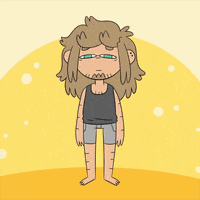 Animated Ragged Man I'm Melting GIF