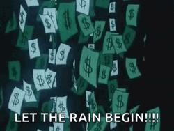 Animated Raining Money