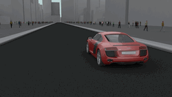 Animated Red Audi