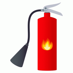 Animated Red Fire Extinguisher GIF