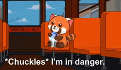 Animated Red Panda Im In Danger GIF