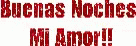 Animated Red Sparkly Text Buenas Noches Amor  GIF