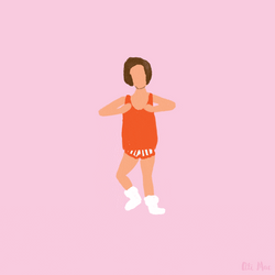 Animated Richard Simmons Workout GIF