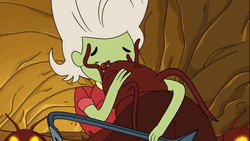 Animated Roach Kissing GIF