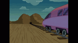 Animated Rock Train Tunnel GIF 