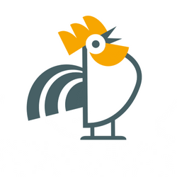 Animated Rooster Crowing Jumping Up And Down GIF