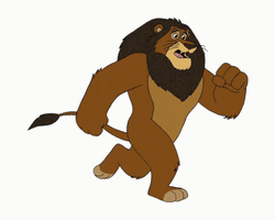 Animated Running Lion