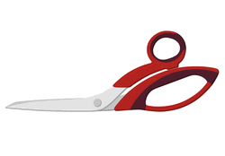 Animated Scissors Moving Blades GIF