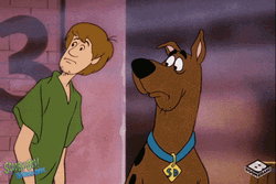 Animated Scooby Doo And Shaggy Side Eye GIF