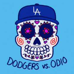 Animated Skeleton Dodgers Vs Odio GIF