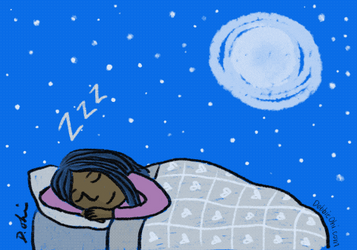 Animated Sleeping Girl Sleepy Meme GIF