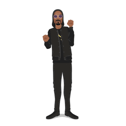 Animated Snoop Dogg Hip Hop GIF
