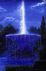 Animated Sparkling Water Fountain