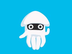 Animated Squid Bye GIF