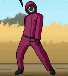 Animated Squid Games Soldier GIF