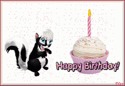Animated Squirrel Happy Birthday