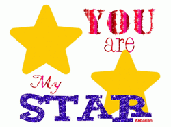 Animated Stars Greeting Card  GIF