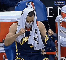 Animated Steph Curry Bench Dancing GIF