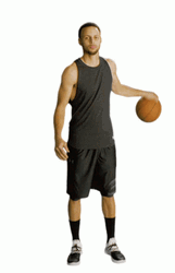Animated Steph Curry Dribble Loop GIF
