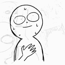 Animated Stick Figure Anxiety GIF