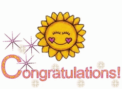 Animated Sunlight Congratulations GIF