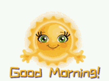 Animated Sunny Day Good Morning Happy Sun GIF