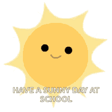 Animated Sunny Day School Text Greeting