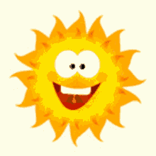Animated Sunny Day Waving Hello
