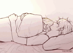Animated Sweet Couple Sleeping Together Girl On Top GIF