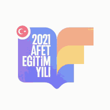 Animated Text 2021 Afet Agitim Yili  GIF