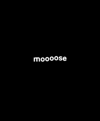 Animated Text Black And White Moose GIF