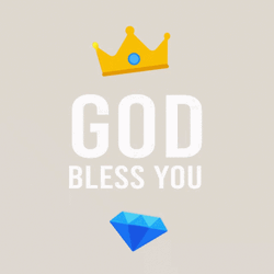 Animated Text God Bless You GIF