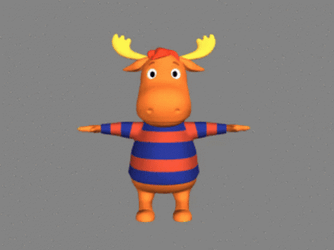 Animated The Bakyardigans Tyrone Spinning GIF