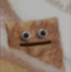 Animated Toast Bread Different Emotion GIF