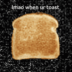 Animated Toast Bread Glitch Background GIF